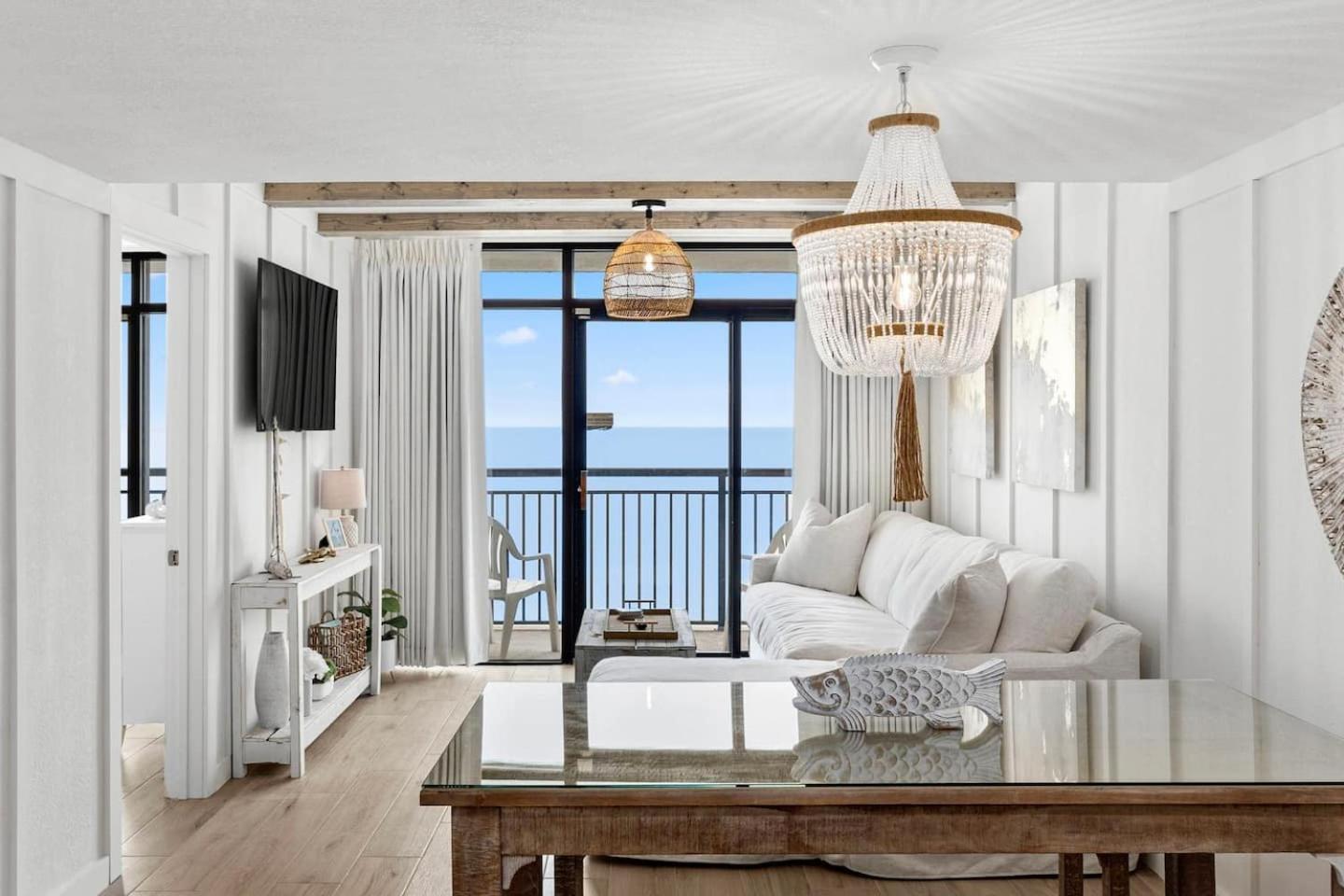 マートルビーチLuxury Ocean Front By Barefoot Landingアパートメント エクステリア 写真