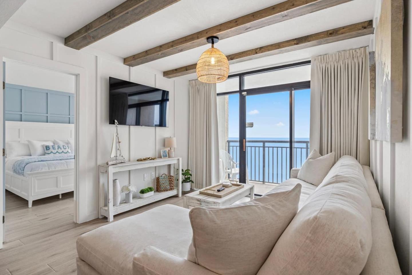 マートルビーチLuxury Ocean Front By Barefoot Landingアパートメント エクステリア 写真